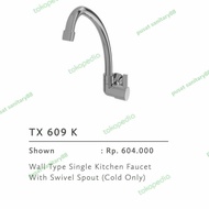 Kran Sink Tembok Toto TX 609 K/Kran kitchen sink angsa dinding toto