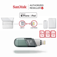 SanDisk iXpand Flash Drive Flip 64GB 128GB 256GB 2 in 1 Lightning and USB A 3.1 (SDIX90N) รับประกัน Synnex 2 ปี  OTG Flashdrive แฟลชไดร์ฟ 2 หัว สำหรับ iPhone iPad ไอโฟน ไอแพด