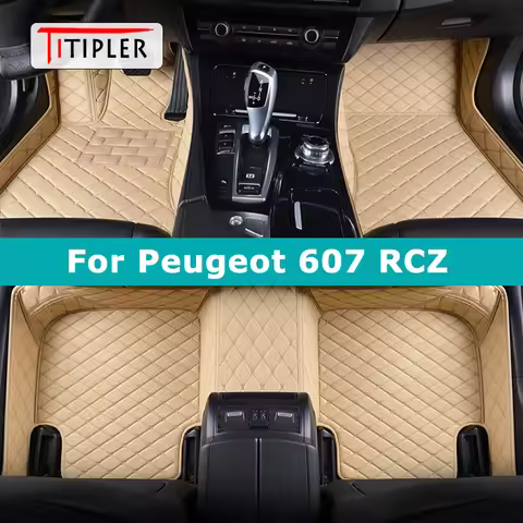 TITIPLER Custom Car Floor Mats For Peugeot 607 RCZ Auto Carpets Foot Coche Accessorie