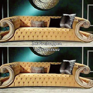 Sofa Bench Panjang Kursi Sofa Santai Nonton TV Minimalis Modern 3 Seater Ruang Keluarga model 2024