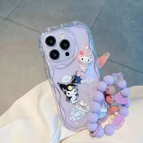 Kuromi Melody 3D Chain Case For Honor X8C X9C 200 Smart X6B X5 X5B X6A Plus Magic 7 6 4 Lite X7C X7B