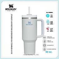 STANLEY ADVENTURE QUENCHER H2.0 TUMBLER 40 OZ MISTINESS FOG LARGE CAPACITY STAINLESS STEEL BOTTLE สแ