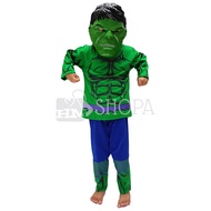 Hulk Children's Costume Dress Mask Children's Suit Shirt Hulk Super hero Boy Girl Cool Girl Boy Character Toddler