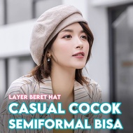 Layered beret Hat - layered beret hat