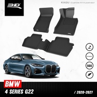 3D Mats พรมปูพื้นรถยนต์ BMW 4 SERIES (G22) (COUPE) 2020  - 2026  พรมกันลื่น พรมกันนํ้า พรมรถยนต์