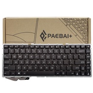 PAEBAI+ 交換用ノートパソコンキーボード Asus X441 X441S X445S X440N S441 F441V F441U バックライトなし US レイアウト ブラック