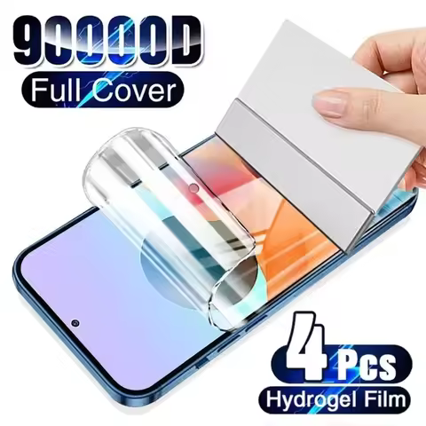 4PCS Full Cover Hydrogel Film For Vivo IQOO Z5 5G Z5X Z6X Z6 Lite Screen Protector For Z7 5G Z7i Z7X