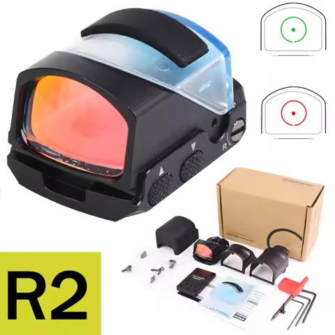 R2 Reflex Red Dot Sight 1X30MM Mini Optic Scope Fully Enclosed Hunting 10 Levels Brightness Adjustme