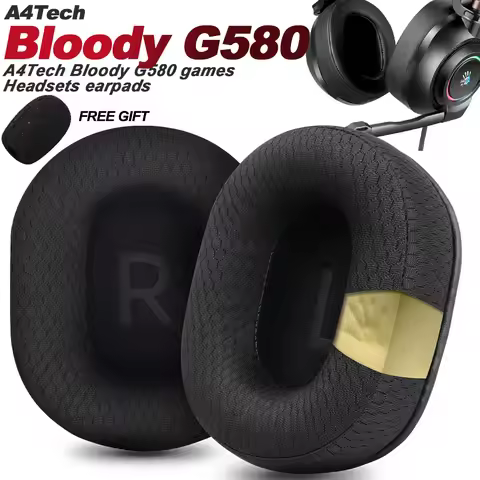 Earphone pads For A4Tech Bloody G580 G600i replacement Earpads headphones Earmuffs Soft cloth Memory