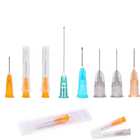 50pcs Pointed Injection Needle Dispensing Needle With Transparent Cap,16G 18G 20G 22G 25G Individual
