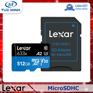 Thẻ nhớ Lexar 512GB Micro SD Card SDXC UHS-I High Performance 633x 100MB/s U3 4K w/adapter TF Memory