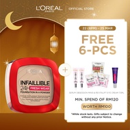 L’Oréal Paris Infaillible Longwear 24H Fresh Wear Foundation In A Powder Oil-Free, Fresh Matte Full 
