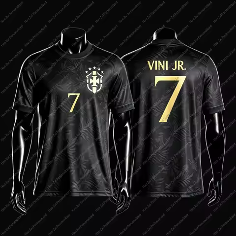 2026 Brazil National Team Fan Edition Jerseys/T-Shirts: Neymar #10 Vinícius #7—Kids Adults Men Women
