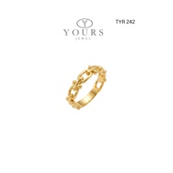 YOURS JEWEL 916 GOLD HARDWARE RING