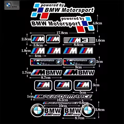 Car Shield Body Trunk Stickers 3D Emblem Decal Auto Accessories For BMW Performance F20 F10 F30 F40 