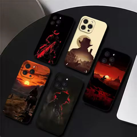 Red Dead Redemption RDR 2 Phone Case For Iphone 16 15 11 13 14 Pro Max 7 8 Plus X Xr Xs Max 12mini B