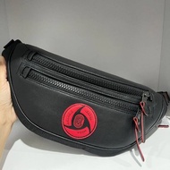 COACH ของแท้ 100% l 84707   คาดอกผู้ชายเอวกระเป๋า Naruto สไตล์ผู้ชายกระเป๋าผู้ชาย messenger