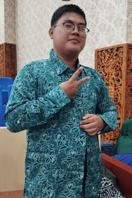 SERAGAM BATIK PKK PRIA LENGAN PANJANG LAPIS FURING BAHAN STANDAR PKK IJO NASIONAL