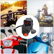 LONNGUVO Electric Bike Thumb Throttle, Digital Display 12V-99V Scooter Thumb Throttle, Durable Black