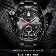 CURREN 韓版 時尚休閑 獨特設計大錶面鋼帶手錶CURREN Korean fashion leisure unique design of large surface steel watch