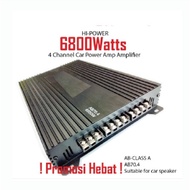 Korea Car Amplifier/Kereta amplifier high power car 4 channel AMP MAX 6800W/ Power M/ 4CH car amplif