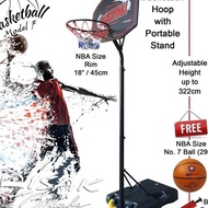St Portable Basketball Hoop F - Rim Bola Basket Ring Outdoor Indoor