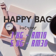 happy bag knitwear bundle 1kg RM10 / borong 5kg RM30