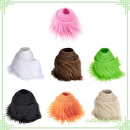 [CuticatefaMY] Faux  Artificial   Toy Handcrafts Shaggy  Cuts for Patches Craft Gnomes Beard Hair Co
