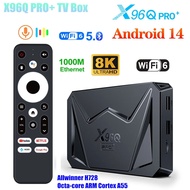 X96Q PRO+ TV Box 64bit OS Android 14.0 H728 Octa-core ARM Cortex A55 Mali G57-MC1 WiFi6 Ram 4 Rom 32
