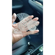Engrave Arcrillic Paper Weight Ammonite Fossil Muzium Geologi