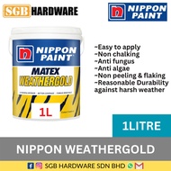 Nippon Weathergold 1L Exterior Wall Paint /Cat Dinding Luar Rumah 1L (Exterior Collection Part 1&2)