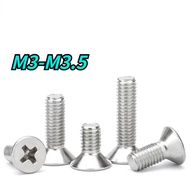 [HNK] 304 Stainless Steel Countersunk Head Phillips Screw/Phillips Flat Head Screw Extension Bolt M3/M3.5