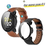 coros pace 3 strap leather strap  for coros pace 3 Smart Watch strap Sports wristband coros pace 3 case Screen protector