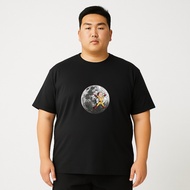 Jumbo Oversize Distro T-Shirt for Men and Women Anime One Punch Man Saitama Moon Combed 30s DTF Scre
