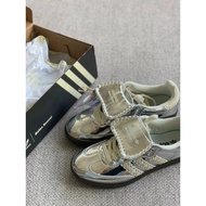 Wales Bonner x Adidas Samba Adidas Liquid Silver Men Women Shoes German Training Shoes Casual Shoes 