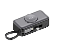 【China CCC】 BLUEM 5000mAh Mini Power Bank การชั่งน้ําหนักประมาณ 100 กรัมสายเคเบิล LN ในตัวและปลั๊ก T