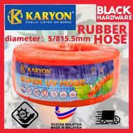 BLACK HARDWARE 16MM 5/8 30Meter PVC Rubber Garden Lawn Garage EPI Orange Hose Getah Paip Air Tebal G