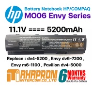 แบตเตอรี่โน๊ตบุ๊ค Battery HP/Compaq MO06 Envy dv4-5200  Envy dv6-7200  Envy m6-1100  Pavilion dv4-5000