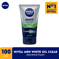 NIVEA MEN WHITE OIL CLEAR ANTI SHINE FOAM ALL SIZE / NIVEA ORIGINAL / NIVEA MEN / NIVEA INDONESIA