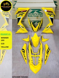 (STICKER TANAM/AIRBRUSH) RAPIDO COVER SET RS150R V1 WINNER 150 (13) YELLOW