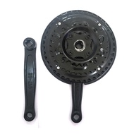 (Market price included) 3-layer bicycle disc crank set 28-38-48T basic aluminum disc crank set for b