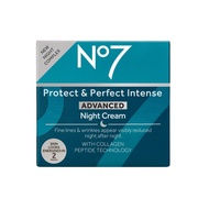 No7 Protect & Perfect Intense Advanced Night Cream 50ml. นัมเบอร์เซเว่น โพรเท็ค แอนด์ เพอร์เฟ็ค อินเ