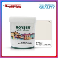 ♙ ● ⊙ BOYSEN PERMACOAT LATEX PAINT COLOR SERIES WINTER MORNING (B-7502)