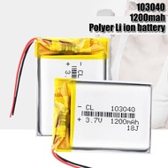 50/100PCS ชาร์จ 1200mAh Li-Po แบตเตอรี่ 103040 li-ion Lipo เซลล์แบตเตอรี่ลิเธียม Li-Po Polymer สำหรั