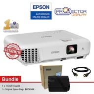Epson EB-E01 XGA (1024x768) 3300 Lumens 3LCD Projector, Office, Education Use, Lamp Life 12000 Hours