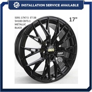 [Installation Provided] SPORT RIM BBS DESIGN 17 INCH ALZA BARU CIVIC S70