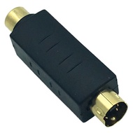 Adapter Konektor Extension S-Video Male Ke Rca Female Mini Din 4 Pin