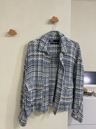 Zara 小香風 針織有領外套