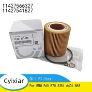 Quality Oil Filter for BMW E60 E70 535i 640i N55 3.0L 11427566327 11427541827 F02 F06 Oil Filter F10
