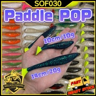 【SOF030 Paddle POP】Silencer Paddle POP 4pcs/Baby Paddle POP 5pcs Killer Soft Bait Zman Fishing lures